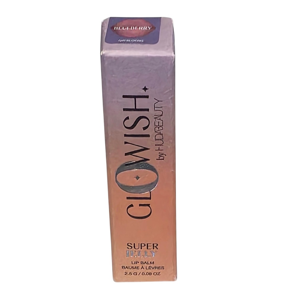HUDA BEAUTY Glowish Super Jelly Lip Balm Blueberry pH Bloom Full Size 2.5g - Picture 7 of 8